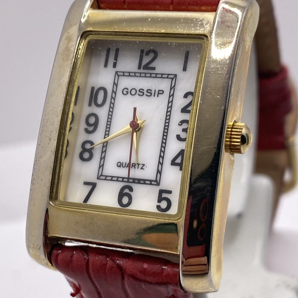 Gossip Womens Gold Tank Watch New Battery